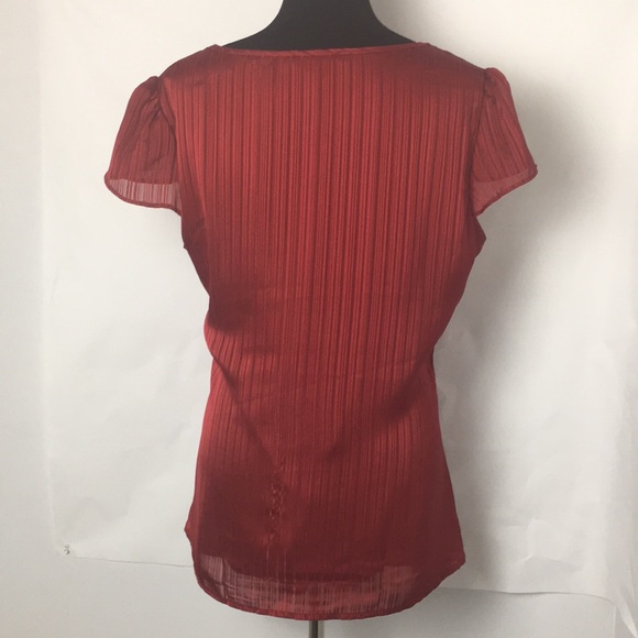 Dress barn polyester short flutter sleeve blouse size XL - Picture 4 of 4